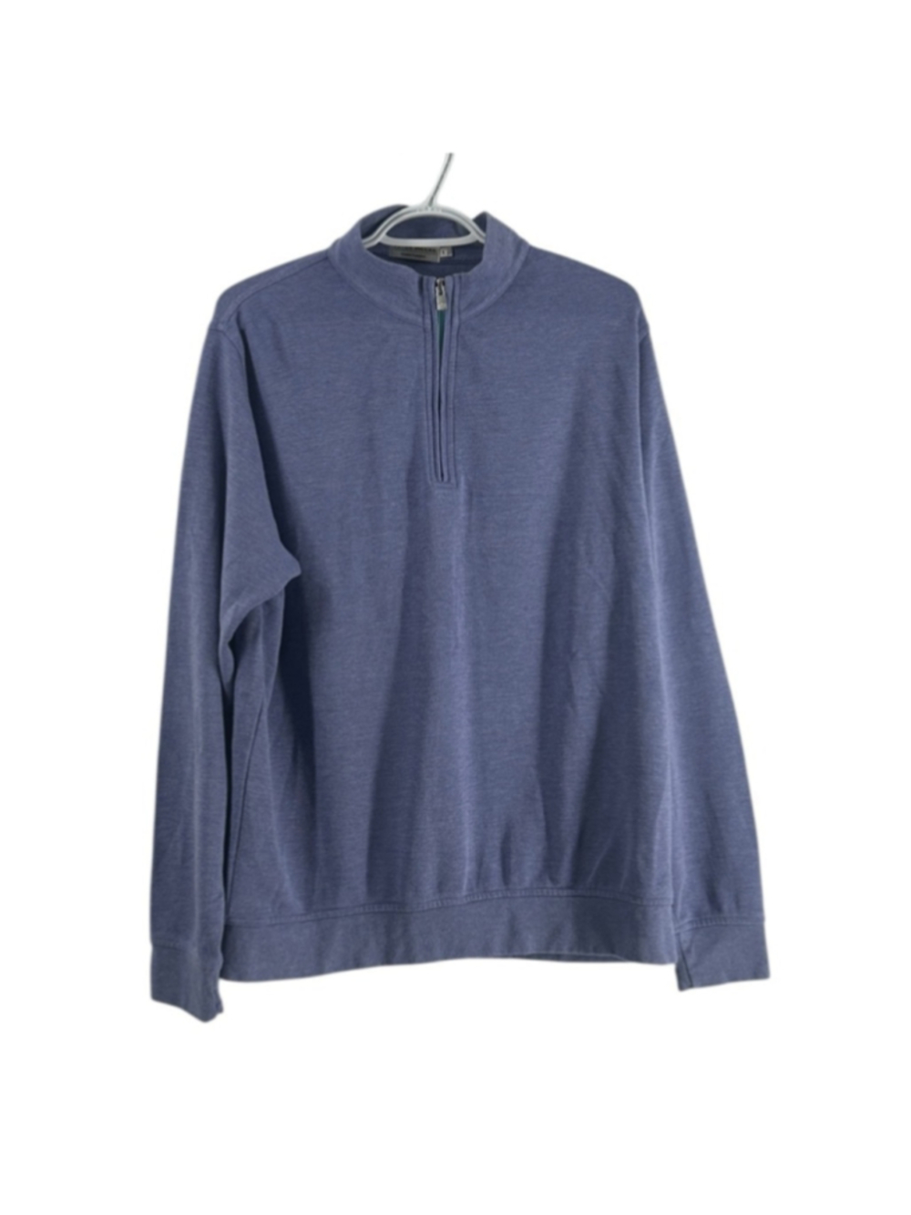 Peter Millar Blue Zip-Up Sweater crown comfort golf luxury business casual sz lg